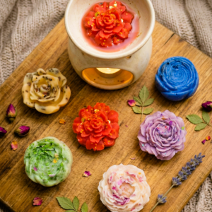 Ανάγλυφα λουλούδια (6 τμχ)